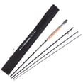 thumbnail image 1 of 4-Section Carbon Fiber Fly Fishing Rod with Cork Handle, 9ft/2.7m Length, #7/8 Line Weight, 75cm Retracted Length, Lightweight 125g Design for Easy Storage and Carrying, Includes Storage Sack, 1 of 6