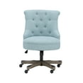 thumbnail image 5 of Linon Sinclair High Back Office Chair with Adjustable Height, Tilt and Swivel, Graywash/Light Blue, 5 of 14