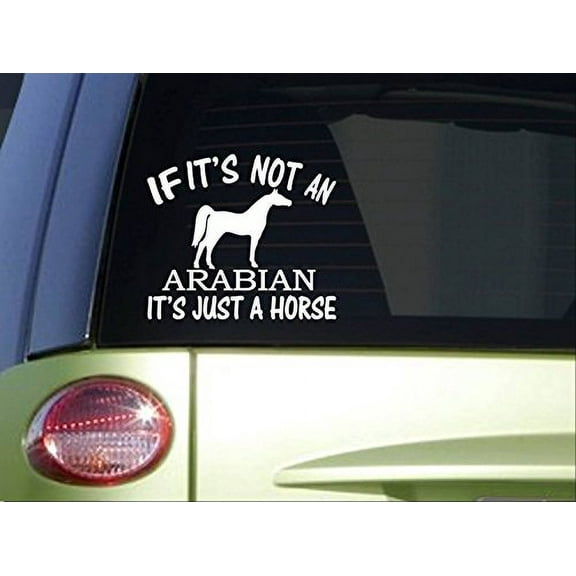 If it's Not an Arabian *I740* 6x6" wide Sticker horse decal
