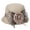 Khaki, variant on Women's Bowler Bucket Hat Summer Basin Cap
