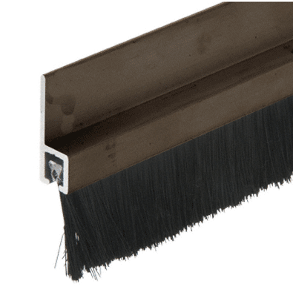 CRL WS497DV72 72" Extruded Dark Bronze Anodized Brush Door Sweep with 1