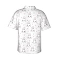 thumbnail image 3 of Balery Heart Rabbit Print Men's Hawaiian Shirts Short Sleeve Beach Shirt Relaxed Fit Vacation Button Down Shirts-3X-Large, 3 of 9