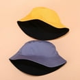 thumbnail image 4 of COCOpeaunt Double-sided Wearing Cap Solid Color Bucket Hat Men Women Sun Hat Reversible Fisherman Hat Summer Panama Cap Sun Fishing Gorros, 4 of 6
