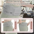 thumbnail image 4 of Lightweight 69g Seamless Invisible Sports Fanny Pack for Running & Cycling - Grey M Size, 3D Breathable Mesh, 360° Round Opening Large Capacity, Silicone Anti-Slip Strips, High Elasticity, 4 of 7