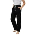 thumbnail image 3 of HiddenValor Boys Knit Cotton Pajama Lounge Pants with Pockets - Black, X-Large, 3 of 6