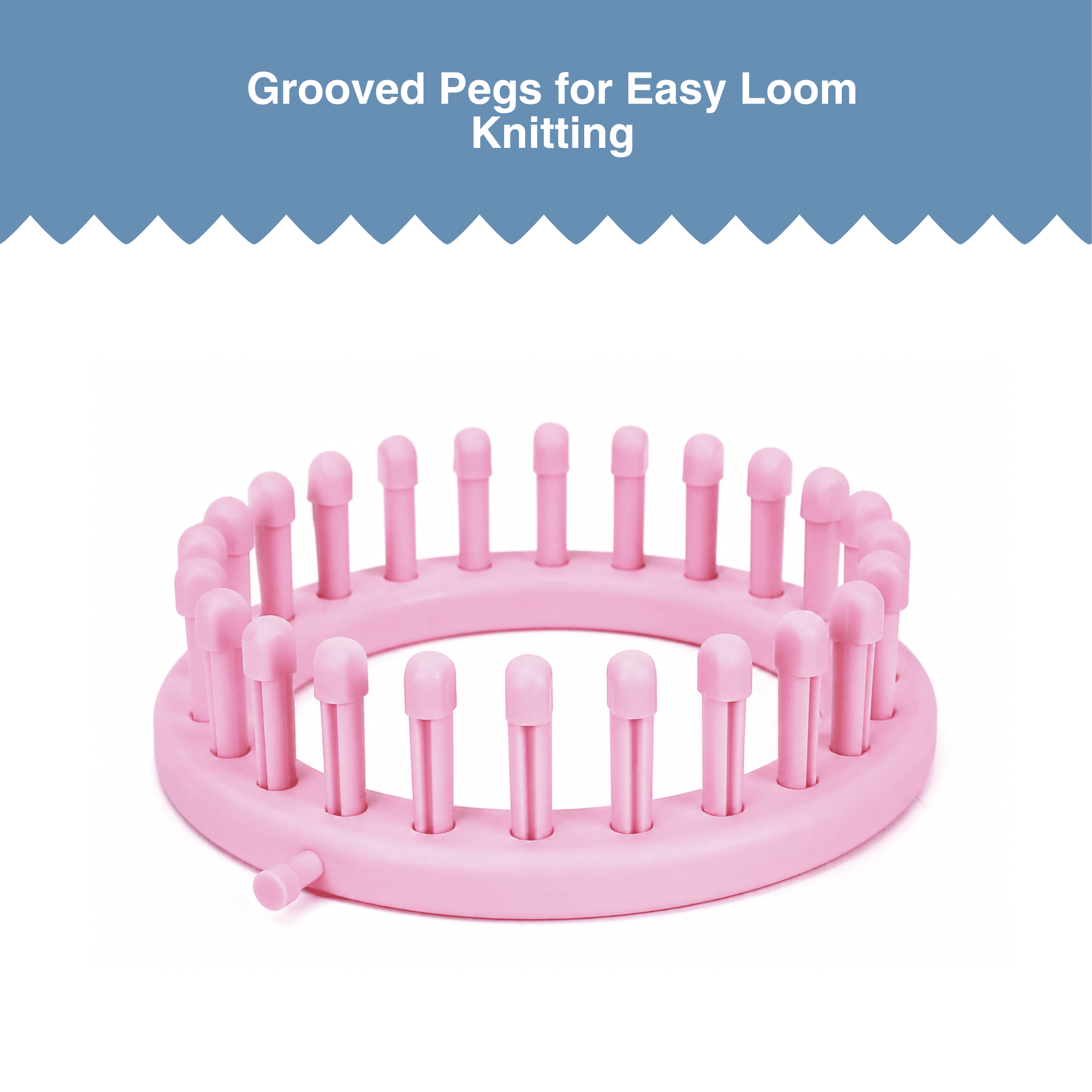 Hello Hobby Assorted Plastic Knitting Loom Kit, 6-Piece Set