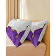 thumbnail image 4 of Purple Gold Marble Body Pillow Cover 20 x 54 Inch Decorative Pillow Cover Modern Abstract Marble Crack Texture Lumbar Pillowcase Seasonal Rectangle Cushion Case for Couch Sofa Bed Living Room, 4 of 7