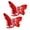 Red, variant on Xinwanna 2Pcs Girls Hair Claw Transparent Butterflies Shape Hair Pin Braided Hair Mini Hairpin Clear Mini Braiding Clip Headwear Hair Accessories (Red)