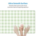 thumbnail image 5 of Bingfone Green Checkboard Large Gaming Mouse Pad,Extended Desk Mousepad With Stitched Edges,Non-Slip Base,29.5 X 16 In, 5 of 9