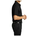 thumbnail image 3 of Yellow Rooster Mens Short Sleeve Eclipse Stretch Polo Shirt Deep Black L, 3 of 7