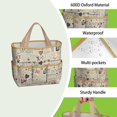 thumbnail image 4 of Garden Tool Bag,I Love My Dogs Art Garden Tool Organizer,Garden Gifts,Waterproof Multi-Pocket Garden Tool Storage 11.8x5.5x11.4 Inch(Tools NOT Included), 4 of 6