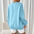 thumbnail image 6 of Women's Sweatshirt Crewneck Tunic Tops Women'sLong Sleeve Solid-color Drop-shoulder Crew-neck Casual Sweatshirt, 6 of 8