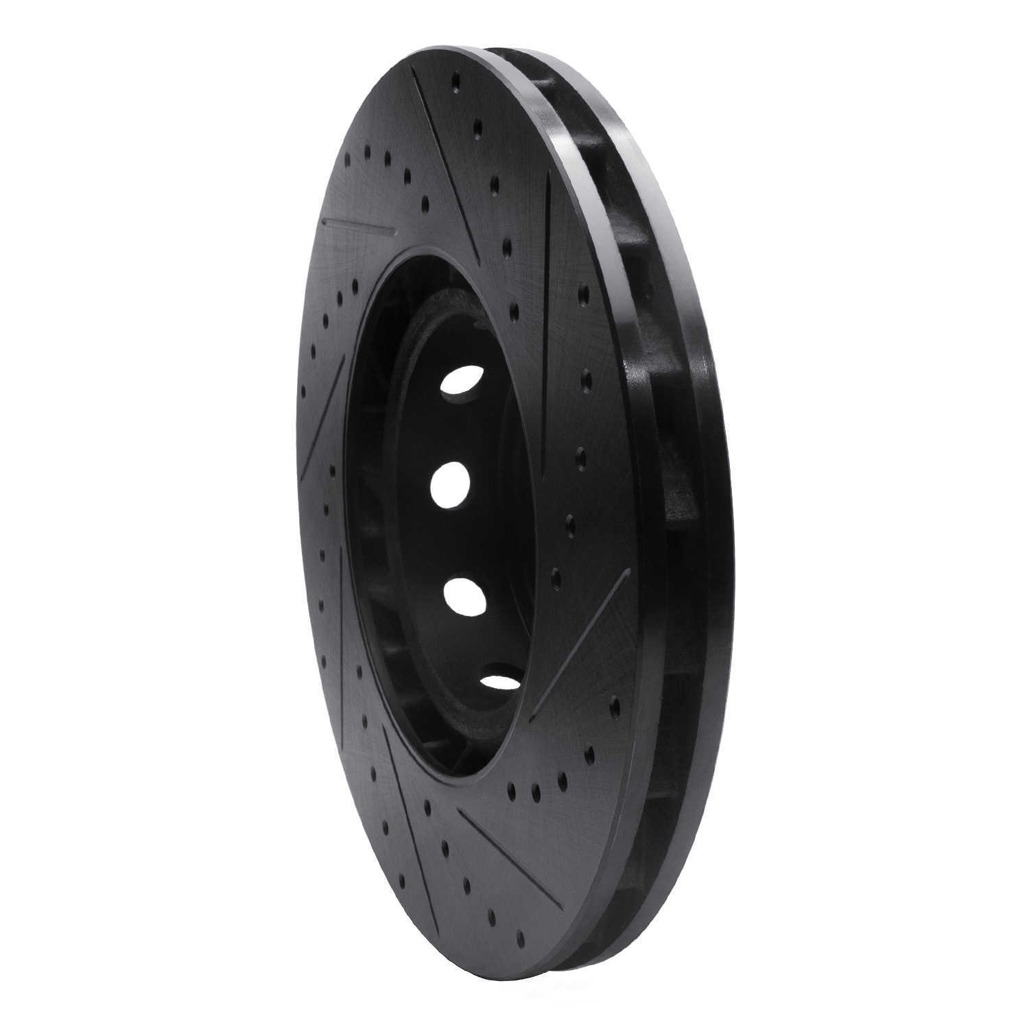 Dynamic Friction Company 633-31057D DFC Brake Rotor - Drilled And Slotted - Black