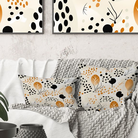 Designart "Cheetah Minimalism I" Geometric Printed Throw Pillow