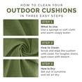 thumbnail image 5 of HONEY HOME Square Corner Seat Cushions, 19" x 19" x 3", Indoor Outdoor Water Repellent Universal Chair Pads with Ties for Patio Furniture, Garden Dining Chairs, 5 of 7