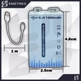 thumbnail image 3 of Batería 9v recargable Emetres USB, 3 of 5