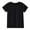 Black, variant on WRKEKC Girls Summer T-Shirts, Casual T-Shirts for Girls, Boys' and Girls' Summer Solid Color Round Neck Short Sleeve Sports Tops