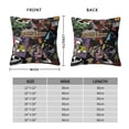 thumbnail image 2 of Gorillaz Square Pillow Case Pillow Holder Soft Decorative Pillow Sham Cushion Cases Pillowcase 24"X24", 2 of 7