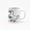 White, variant on 11-Ounce Colorful Inner-Lined Ceramic Mug: Cartoon Duck Holding Coffee Cup Design