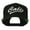 Black, variant on Cali Embroidered Flat Bill Cap - Spruce OSFM