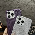 thumbnail image 5 of Luxury Cooling Case For iPhone 16 Pro Alloy Kickstand Wireless Charging Compatible with Mag-Safe Magnetic Heat Dissipation Shockproof Cover , Silver, 5 of 7