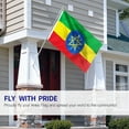 thumbnail image 3 of Anley Fly Breeze 3x5 Foot Ethiopia Flag - Vivid Color and UV Fade Resistant - Canvas Header and Double Stitched - Ethiopian National Flags Polyester with Brass Grommets 3 X 5 Ft, 3 of 7