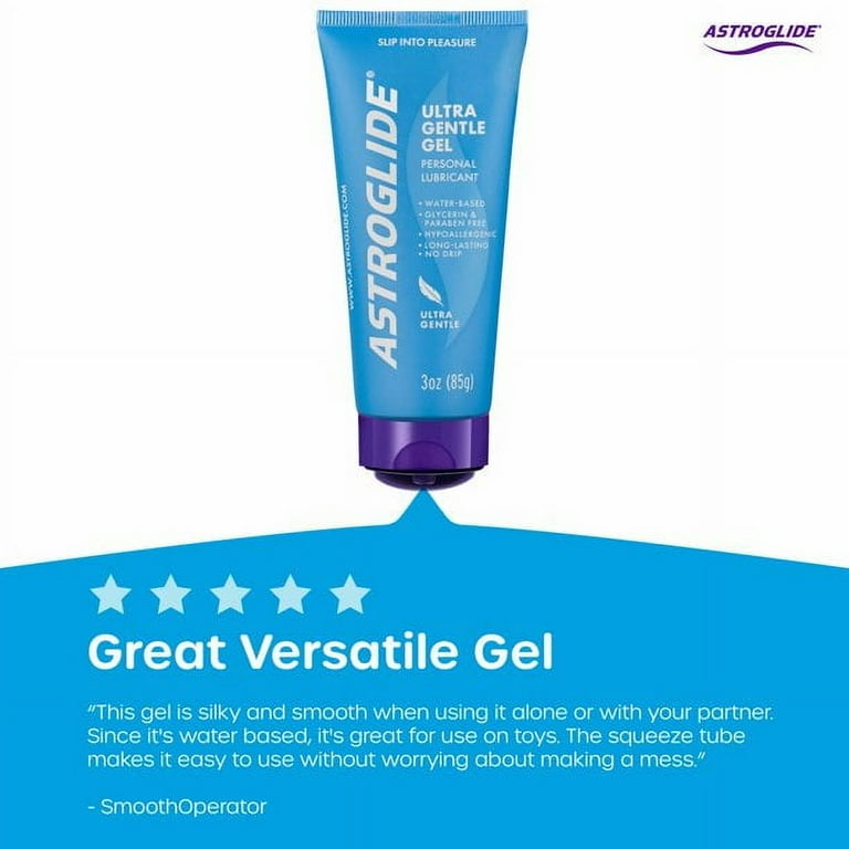 6 pack) Astroglide Personal Lubricant Sensitive Skin Ultra Gentle Gel - 3  oz - Walmart.com