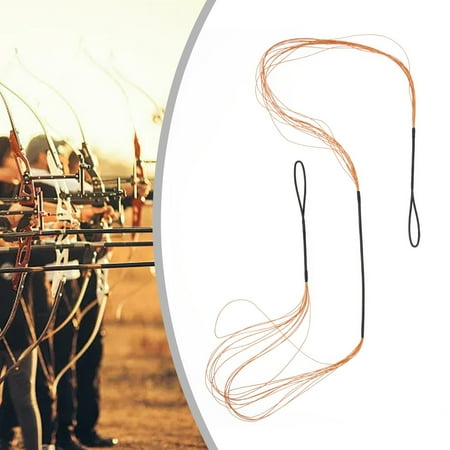 DAMIFU Archery Dacron Recurve Bow Hunting Traditional Strings Bowstring 50 Inches Multi-strand Bowstring 12-strand Tire Wire Winding
