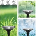 thumbnail image 4 of Mainstays Solar Powered Stainless Steel Landscape Disc Lights with Color Holding LED, 20 Lumens (4 Count), 4 of 7