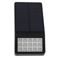 thumbnail image 1 of WORGEOUS 15 LED Solar Wall Light-Operado Jardín Luz Solar para Jardín Luz LED Solar para Pared Luz de Valla para Interior Exterior Baño Oficina Cocina Pasillo Jardín Garaje (Carcasa Negra), 1 of 8