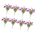 thumbnail image 3 of 8 piezas Flores artificiales Bouquet Resistente a la vegetación resistente a la intemperie Plantas Flores Arreglo para la decoración de, 3 of 9