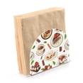 thumbnail image 2 of Coffee Tea Cups Cakes Leaves Napkin Holder for Table Clear Napkin Stand Paper Holder Acrylic Organizer Dispenser Napkins for Dinner Kitchen Restaurant Room, 2 of 8