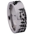 thumbnail image 3 of Moose Scenery Tungsten Carbide Ring, 3 of 9