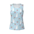thumbnail image 3 of Picia Easter Rabbit Pattern Women's Workout Tank Top,Breathable Activewear,Slim Fit Athletic Top,Versatile Workout Moisture-wicking top-XX-Large, 3 of 9