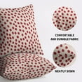 thumbnail image 5 of Christmas Red Polka Dot Pillow Covers 18x18 Set of 2 Boho Style Decorative Throw Pillow Cases Outdoor Farmhouse Holiday Decoration for Sofa Couch Bed, 5 of 6