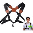 thumbnail image 2 of HAHADAXA Saxophone Strap Universal Double Shoulder Leather Strap for Sax Adjustable Padded Harness Strap for Saxophone, 2 of 7