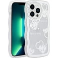 thumbnail image 1 of Unique Kawaii Case for iPhone 12 Pro, Case Cute Cartoon Love for Girls Kids Teens Phone Cases Cover for iPhone 12 Pro (6.1 inch), White Heart Pattern, 1 of 14