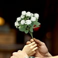 thumbnail image 4 of ICQOVD Décorations de la Saint-Valentin Indoor,Simulation Flowers Mini Roses Wedding Bridal Bouquet Bouquet Living Room Flower Arrangement Decorative Gradient Rose Fake Flowers,Decoración del hogar, 4 of 6