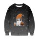 thumbnail image 5 of Heisall Womens Hoodies Halloween-themed Sparkling Print Round Neck Long Sleeve Fleece-lined Casual Sporty Fashion Sweatshirts, 5 of 9
