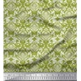 thumbnail image 1 of Soimoi Polyester Crepe Fabric Swirls & Floral Artistic Decor Fabric Printed Yard 42 Inch Wide, 1 of 1