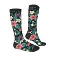 thumbnail image 3 of Balery Green Tropical Leaves Fun Novelty Socks Men'S Women'S Crew Socks Funny Crazy Novelty Socks Quirky And Cool Socks, 3 of 9