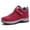 A Watermelon Red, variant on Women Snow Boots Lined Winter Boots High Top Lined Thickened Walking Shoes Ankle Shoes Outdoor Activities Watermelon Red 39