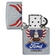 thumbnail image 4 of Zippo Ford Oval Logo and US Flag Eagle Design Street Chrome Pocket Lighter, 4 of 6