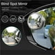 thumbnail image 3 of Car Mirror Glass 2Pcs 360 Degree Adjustable Blind Spot Mirror Convex Rearview Mirror WideAngle Frame Heated Black, 3 of 5