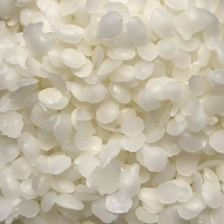 Gadojuewo White Beeswax Pellets Organic Beeswax - 425g Pure Beeswax for Candle Making,Beeswax Pellets for Skin,Bulk Beeswax for Lotion DIY Creams