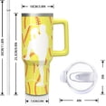 thumbnail image 3 of Softball Coach Gifts Cup for Women Men, 40oz Tumbler with Handle and Lid Straw, Yellow Stainless Steel Double Walled Insulated Mug Water Bottle, Baseball Fans Mom Gifts, 3 of 6