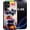 Abstract Color Dog, variant on for Samsung Galaxy S23 Ultra Case,Black Soft TPU Silicone Shockproof Protection Cover Phone Case for Galaxy S23 Ultra Cute Amusing Pattern | Ice and Fire Tiger