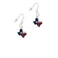 thumbnail image 2 of Silvertone Red and Blue Texas Heart French Earrings, 2 of 4