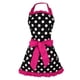thumbnail image 2 of Delantal de BowKnot con Lunares de Cocina para Mujer perfecl Delantal de cocina azul, 2 of 6