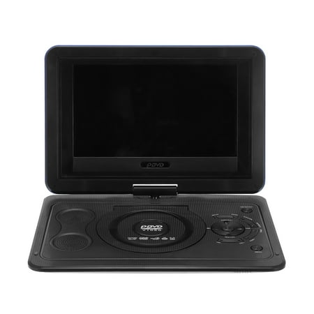 Portable 13.9 Inch DVD Player Swivel Screen VCD CD MP3 DVD Player USB SD Card Multi Media Game Player with TV Game Function High Volume Speakers